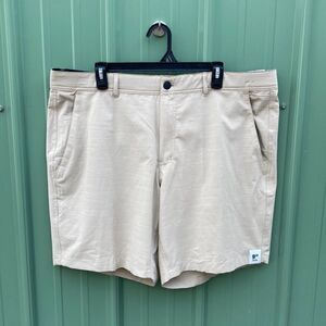 Men's Lightweight Flat Front Shorts, 9" Inseam, Size 44